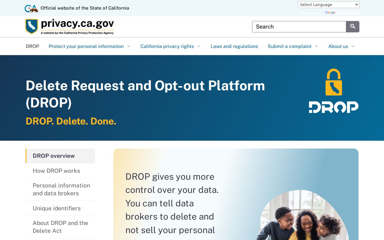 Port Hueneme neighbors and California privacy portal