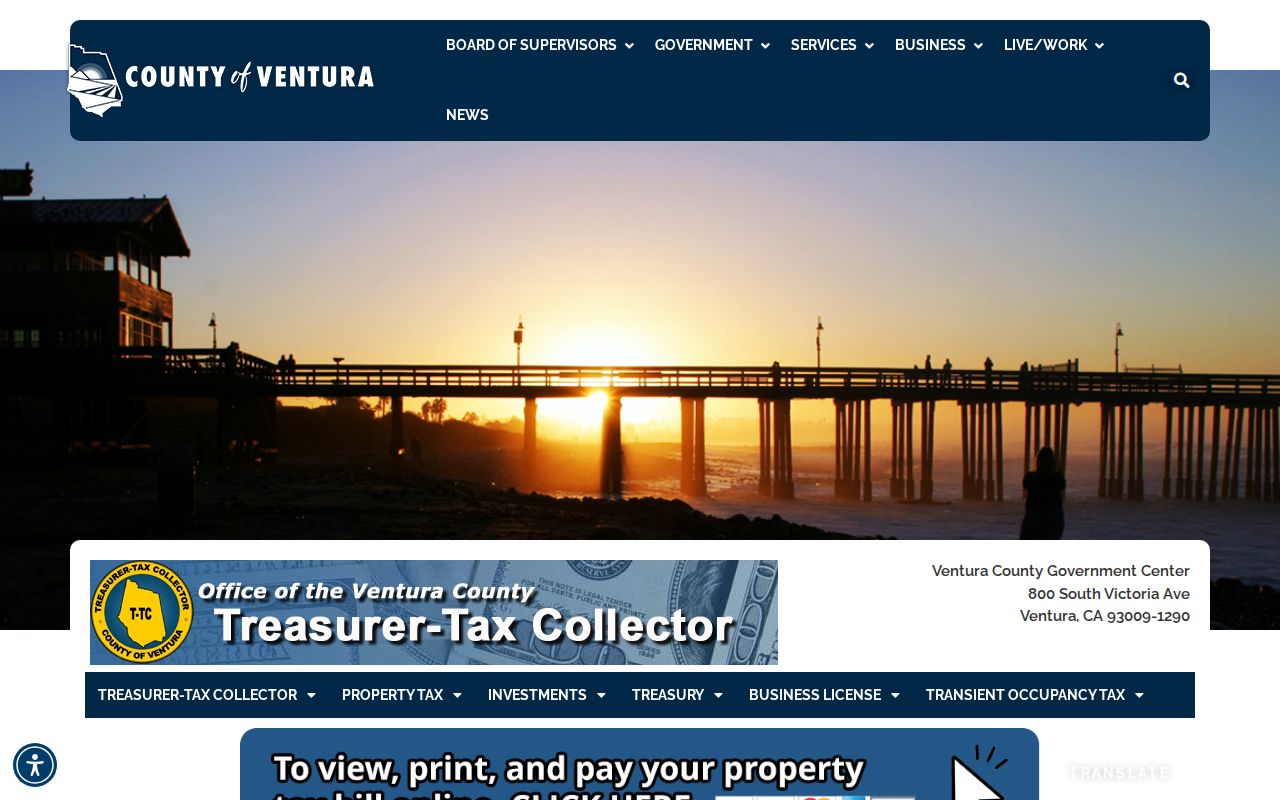 Port Hueneme street directory and Ventura County property tax access