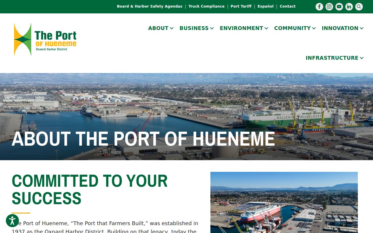 Port Hueneme ZIP code directory and Port of Hueneme geography